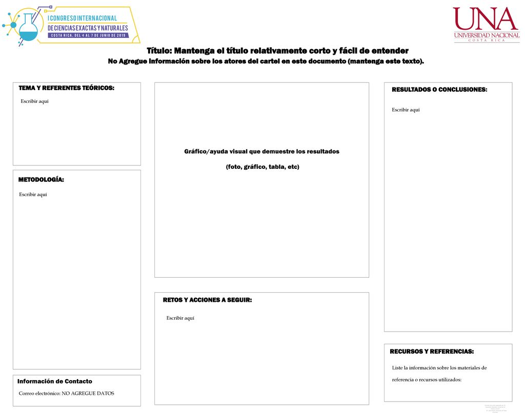 Título: Mantenga el título relativamente corto y fácil de entender