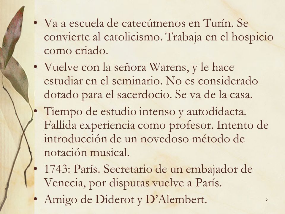 Va a escuela de catecúmenos en Turín. Se convierte al catolicismo