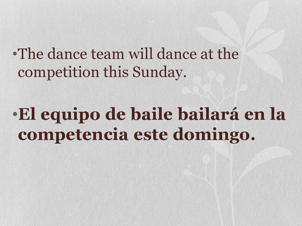 El equipo de baile bailará en la competencia este domingo.