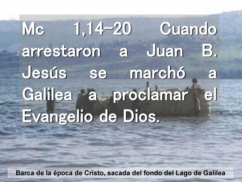 Barca de la época de Cristo, sacada del fondo del Lago de Galilea