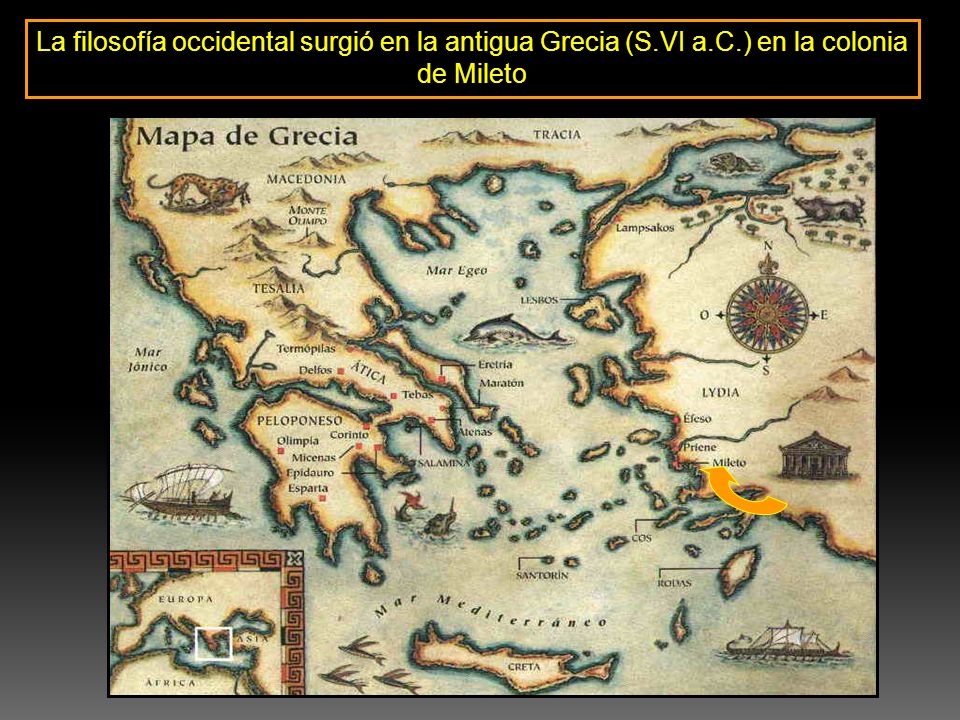 La filosofía occidental surgió en la antigua Grecia (S. VI a. C