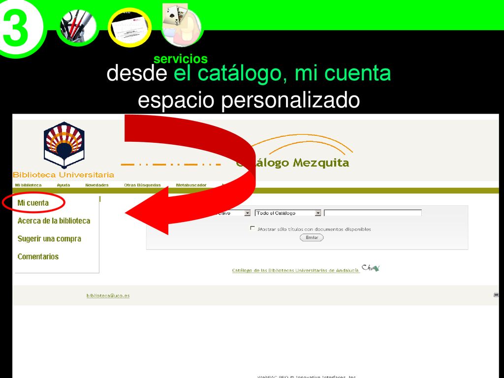 3 desde el catálogo, mi cuenta espacio personalizado servicios 35