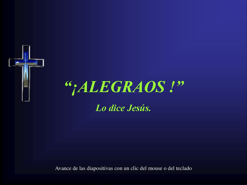 Avance de las diapositivas con un clic del mouse o del teclado