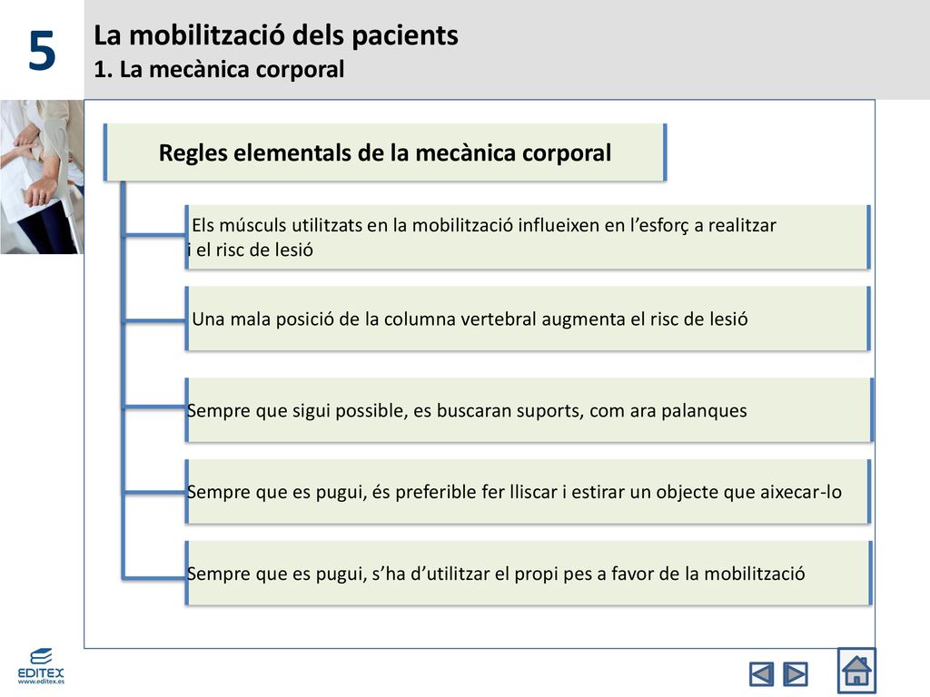 La mobilització dels pacients 1. La mecànica corporal