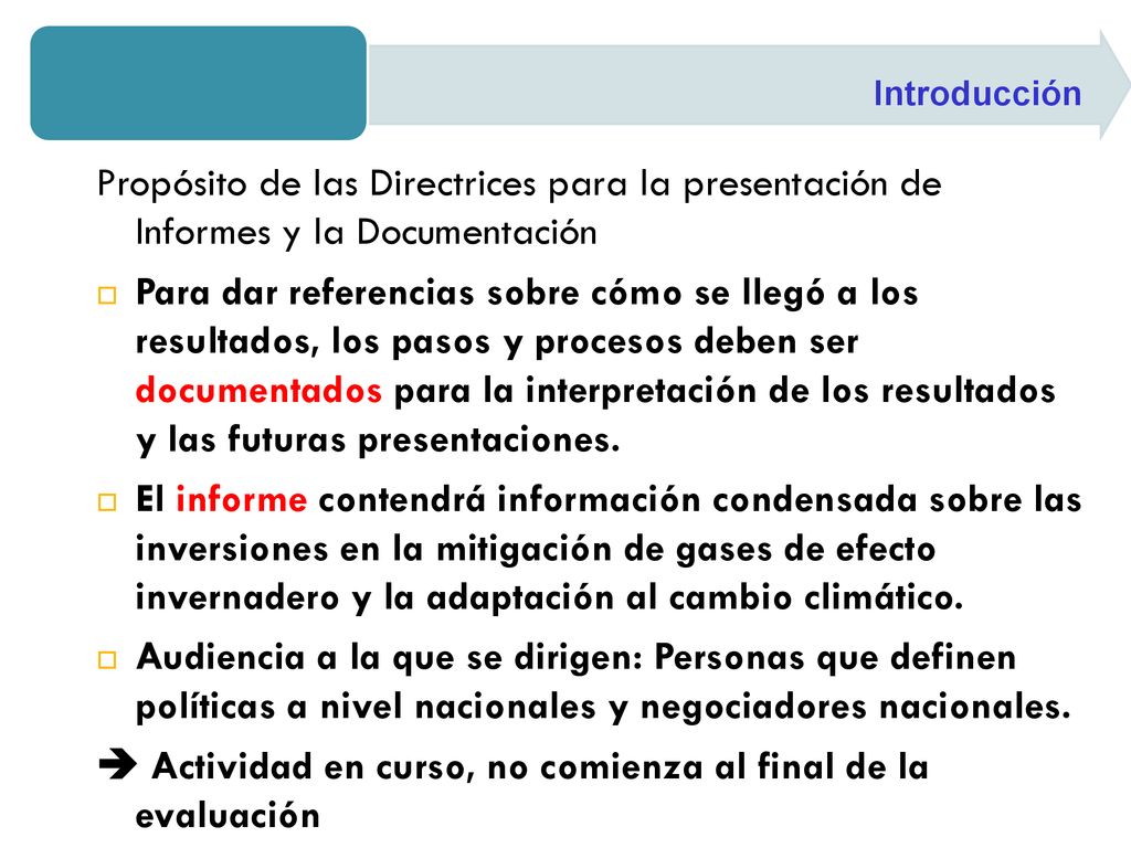  Actividad en curso, no comienza al final de la evaluación
