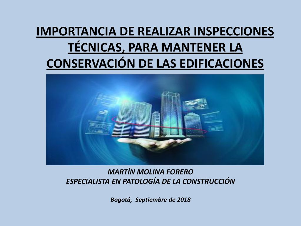 ESPECIALISTA EN PATOLOGÍA DE LA CONSTRUCCIÓN