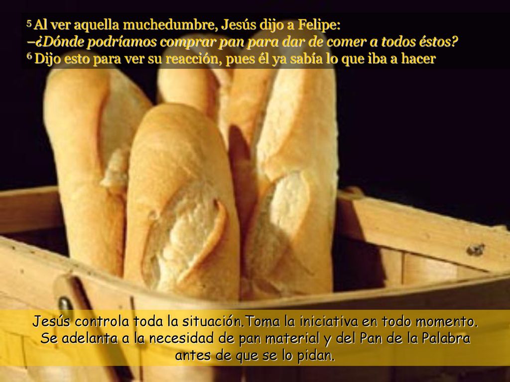 Jesús controla toda la situación.Toma la iniciativa en todo momento.