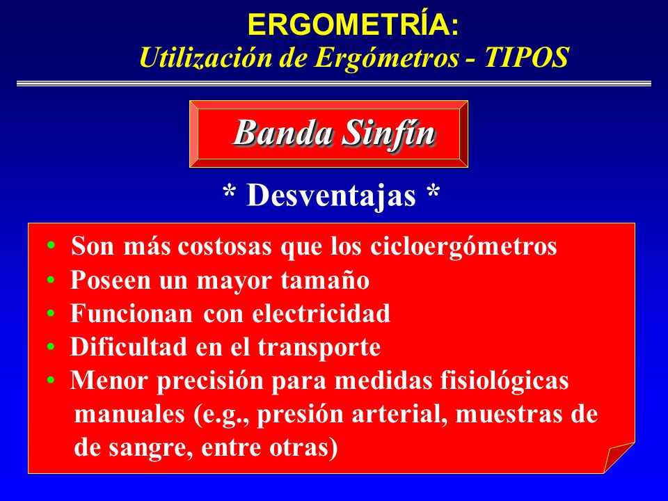 ERGOMETRÍA: Utilización de Ergómetros - TIPOS