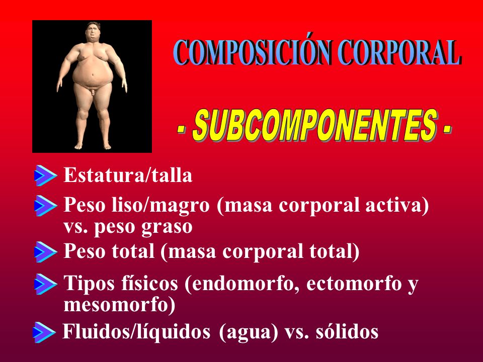 COMPOSICIÓN CORPORAL - SUBCOMPONENTES - Estatura/talla