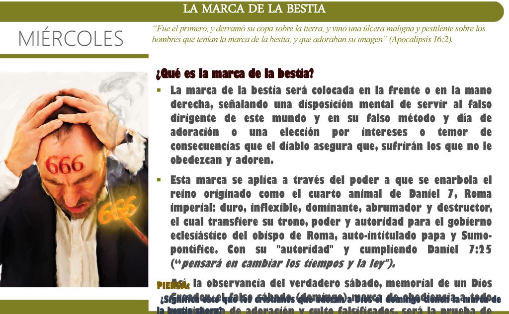 LA MARCA DE LA BESTIA ¿Qué es la marca de la bestia