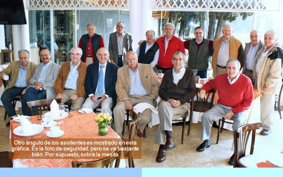 Otro ángulo de los asistentes es mostrado en esta gráfica