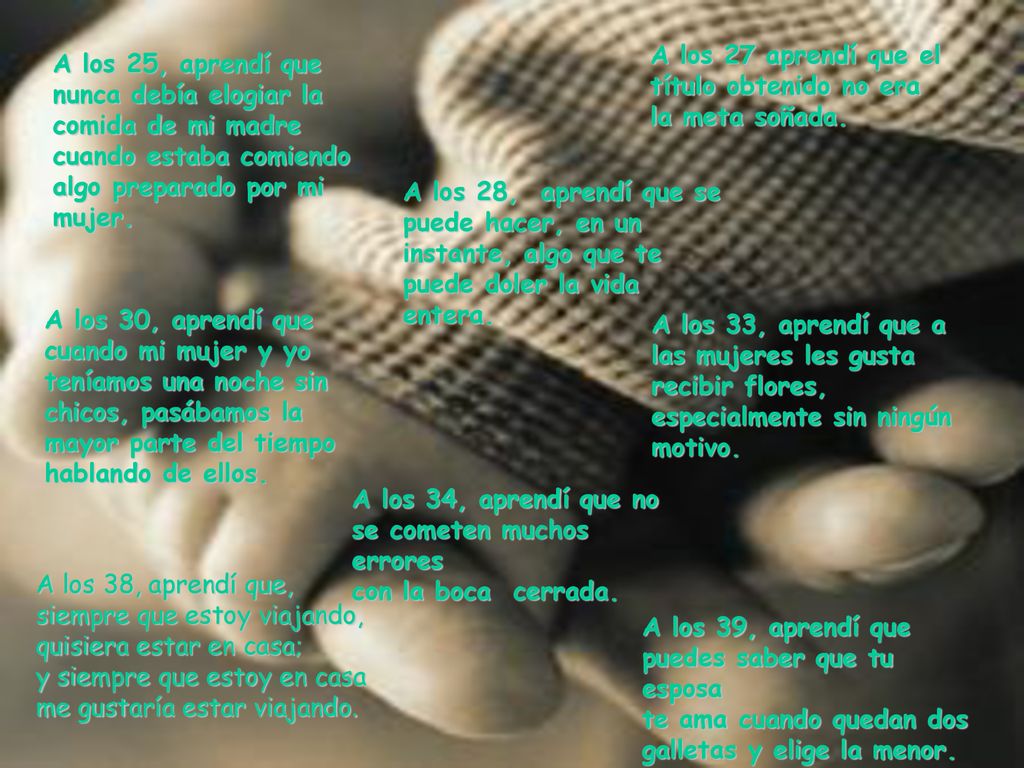A los 27 aprendí que el título obtenido no era