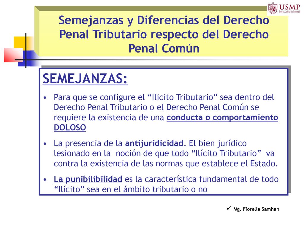 Semejanzas y Diferencias del Derecho Penal Tributario respecto del Derecho Penal Común