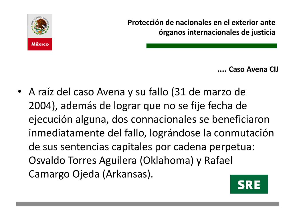 Protección de nacionales en el exterior ante órganos internacionales de justicia