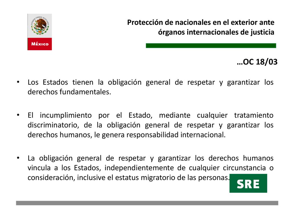 Protección de nacionales en el exterior ante órganos internacionales de justicia