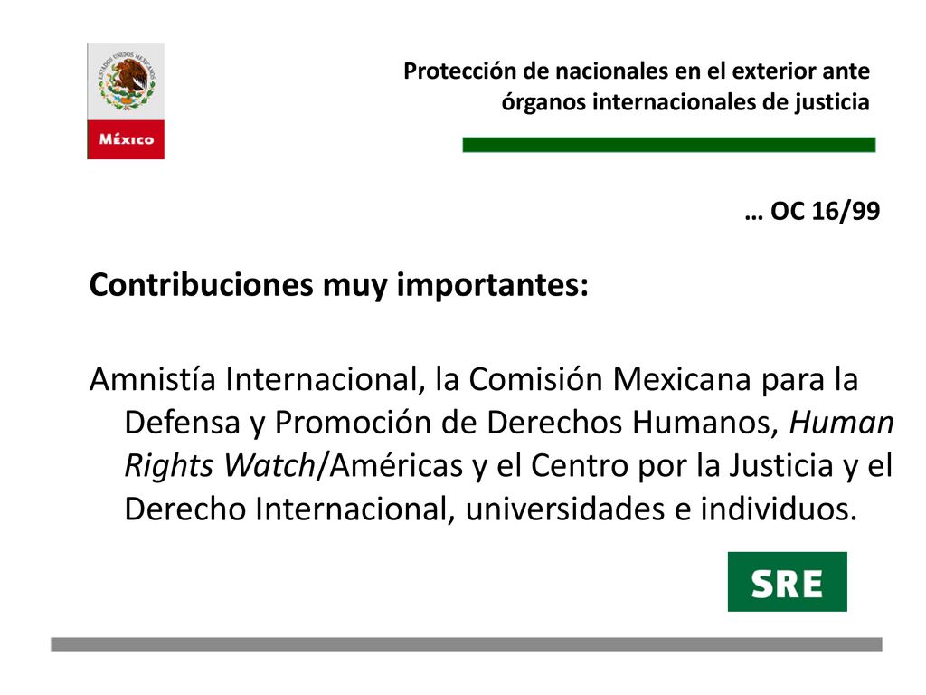 Protección de nacionales en el exterior ante órganos internacionales de justicia