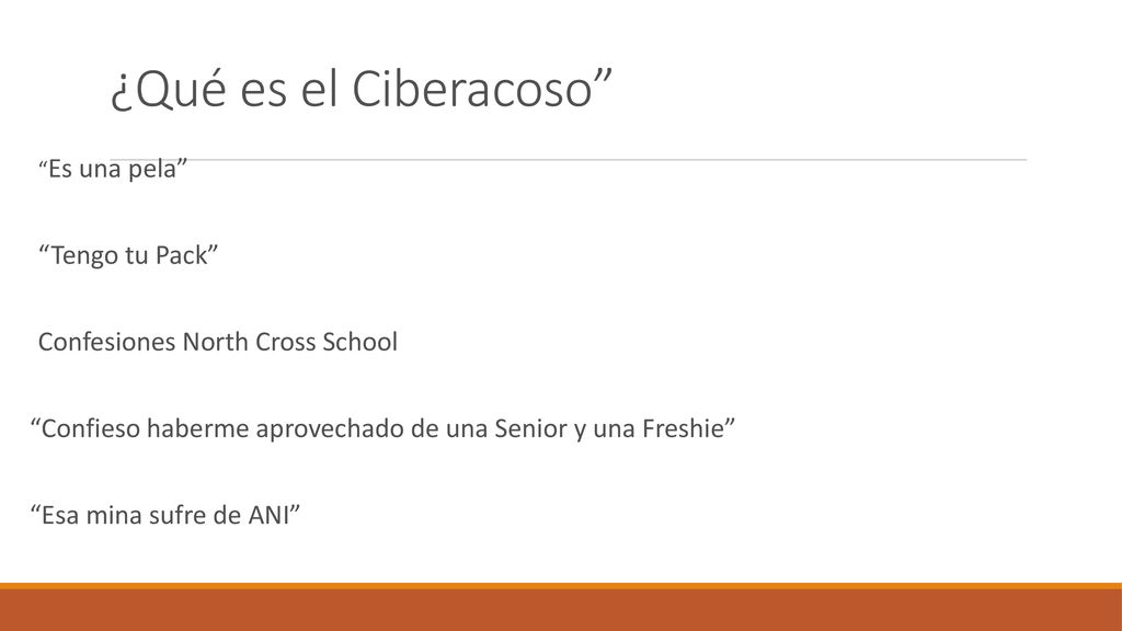 ¿Qué es el Ciberacoso Tengo tu Pack Confesiones North Cross School