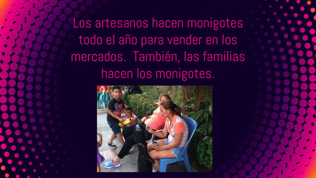 Los artesanos hacen monigotes todo el año para vender en los mercados