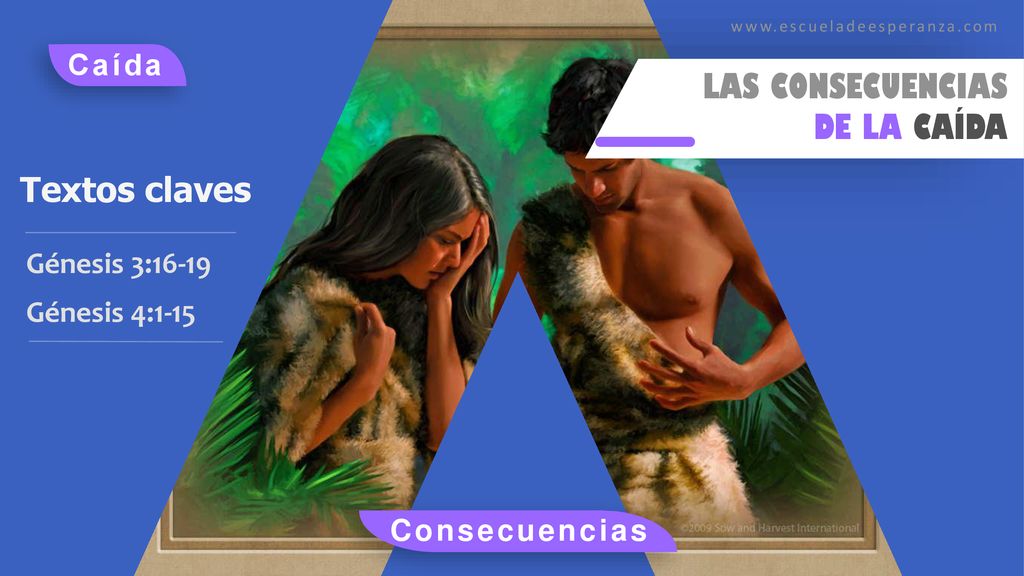 LAS CONSECUENCIAS DE LA CAÍDA Textos claves Caída Génesis 3:16-19