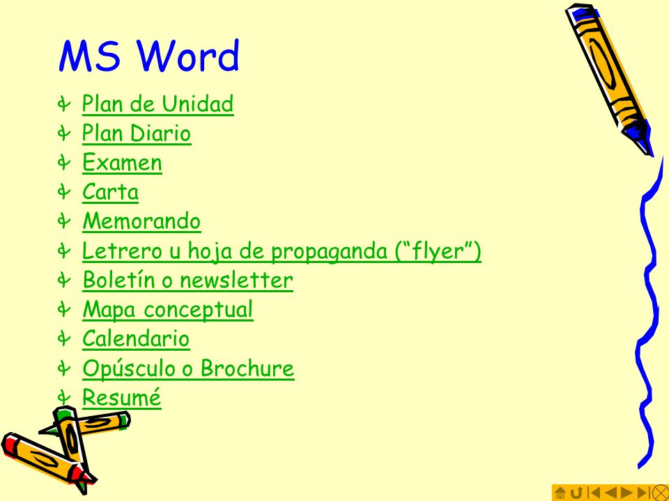 MS Word Plan de Unidad Plan Diario Examen Carta Memorando
