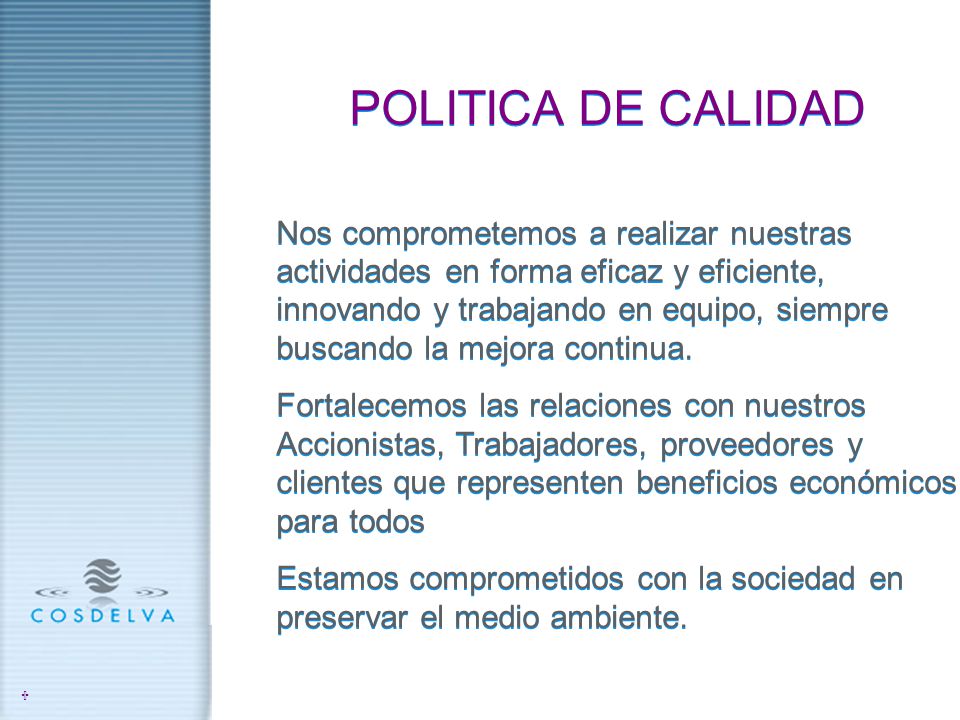 Estamos comprometidos con la sociedad en preservar el medio ambiente.