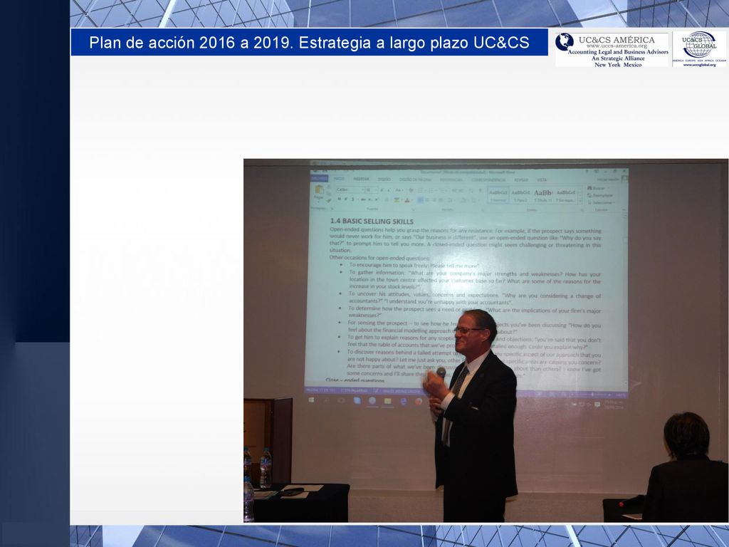 Plan de acción 2016 a Estrategia a largo plazo UC&CS