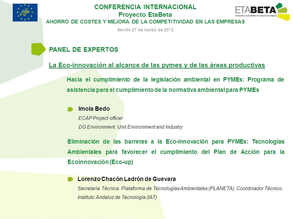La Eco-innovación al alcance de las pymes y de las áreas productivas