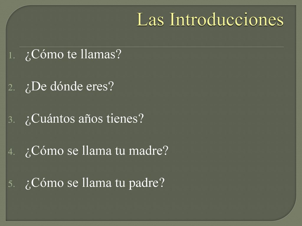 El Repaso El Examen Final Ppt Descargar de-d-nde-eres-ppt-descargar