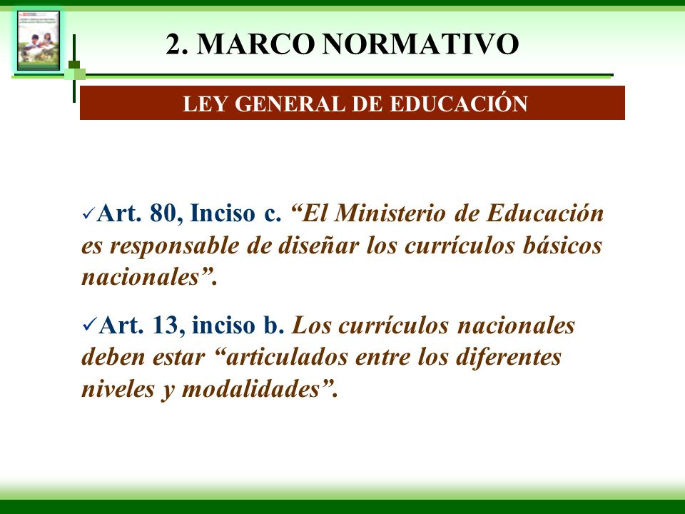 LEY GENERAL DE EDUCACIÓN