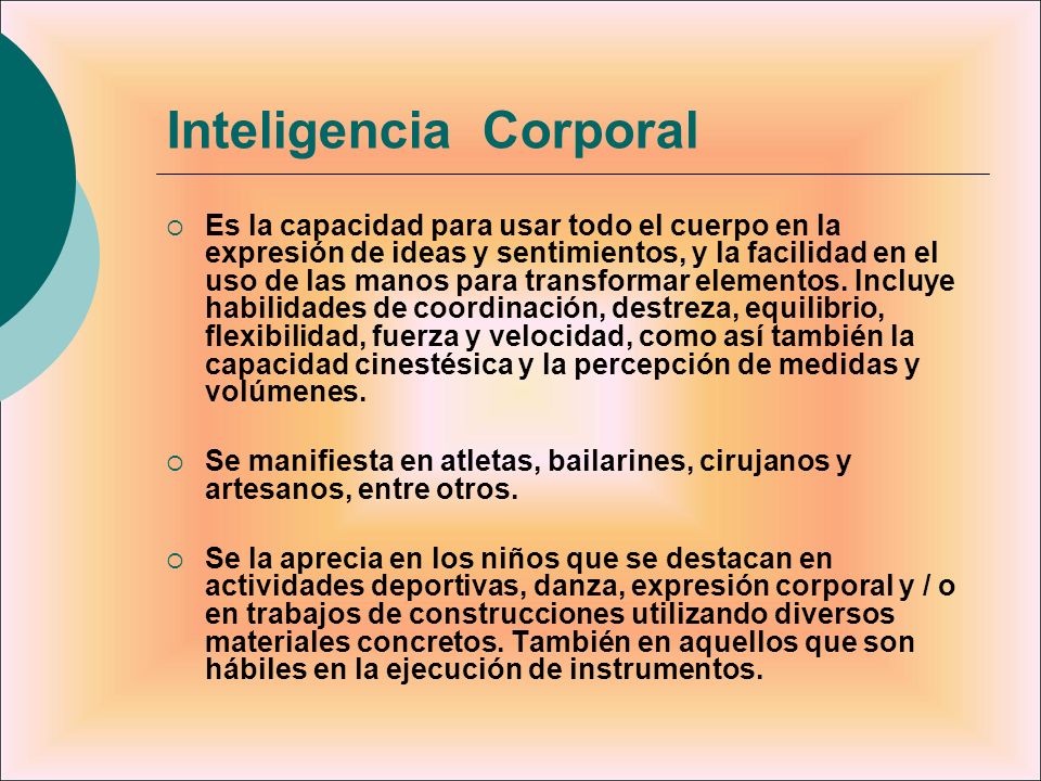 Inteligencia Corporal