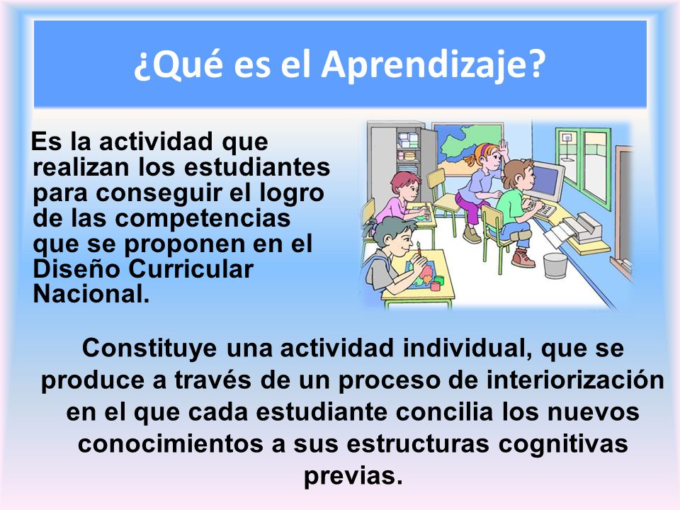 ¿Qué es el Aprendizaje