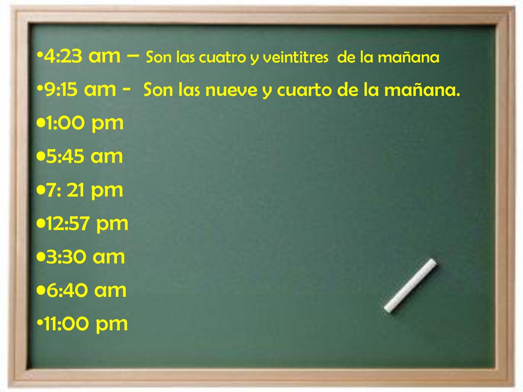 4:23 am – Son las cuatro y veintitres de la mañana