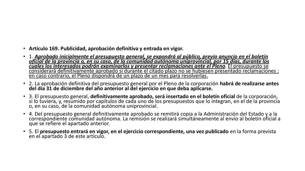 Artículo 169. Publicidad, aprobación definitiva y entrada en vigor.
