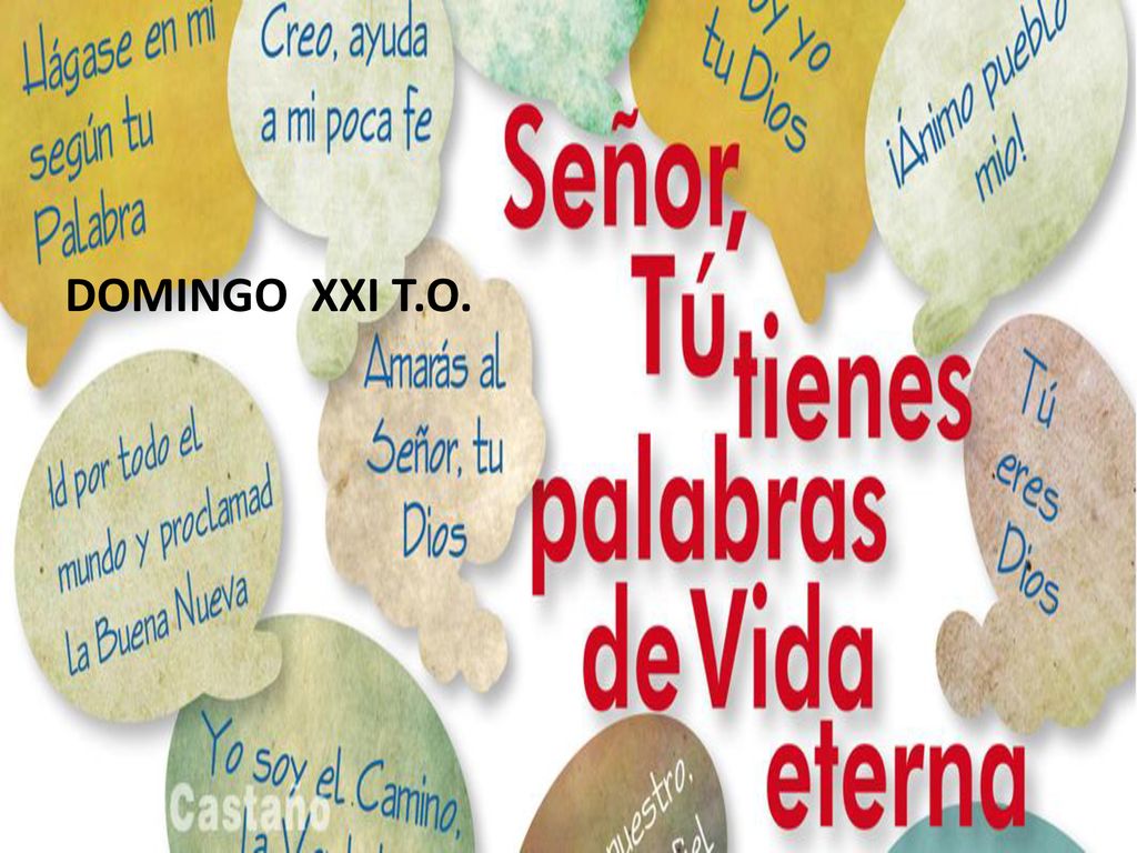 DOMINGO XXI T.O. DOMINGO XVII T.O . DOMINGO XVII T.O. . EL QUE COMA