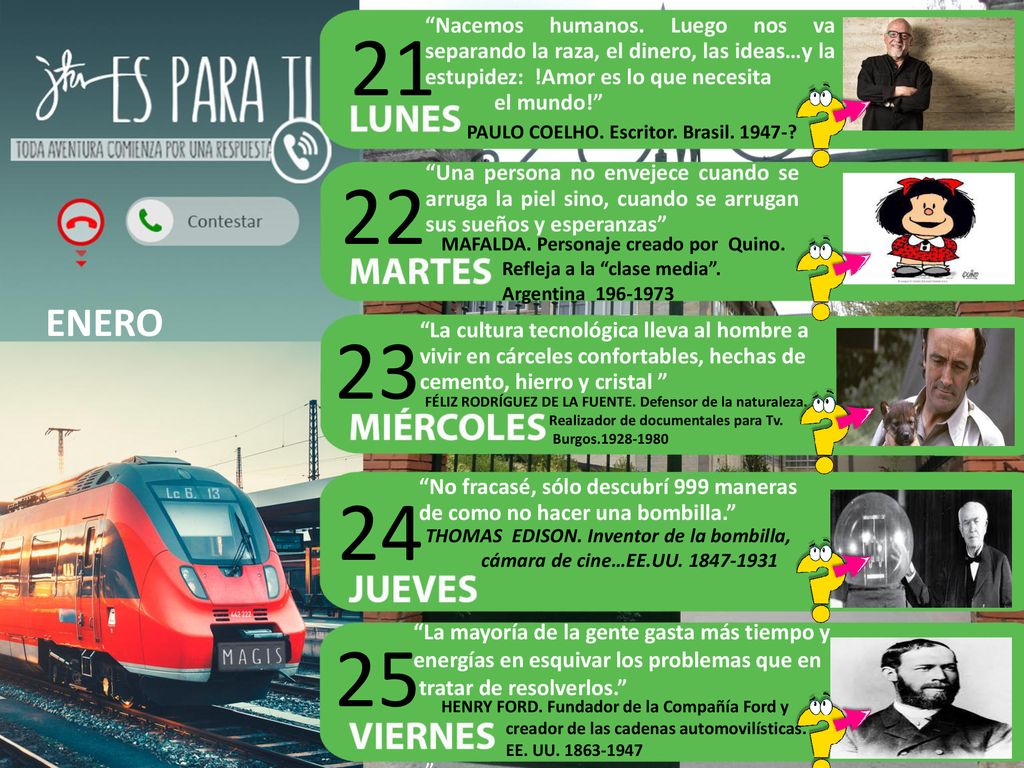 21 Nacemos humanos. Luego nos va separando la raza, el dinero, las ideas…y la estupidez: !Amor es lo que necesita.