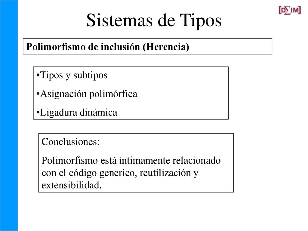 Sistemas de Tipos Polimorfismo de inclusión (Herencia)