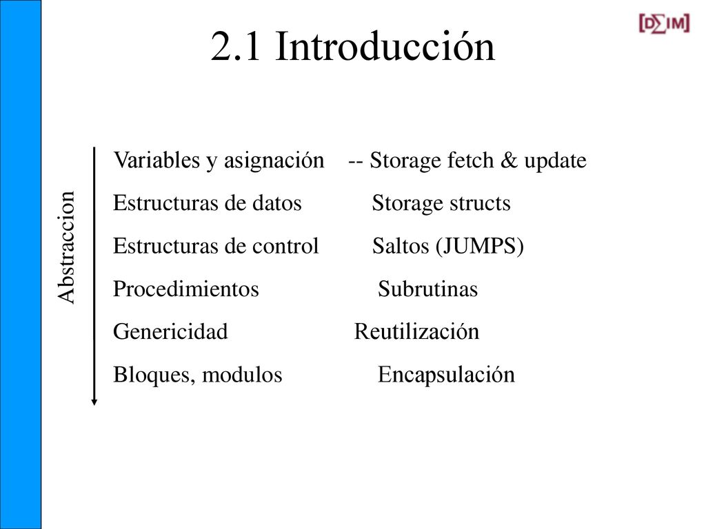 2.1 Introducción Variables y asignación -- Storage fetch & update