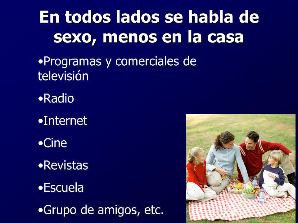 En todos lados se habla de sexo, menos en la casa