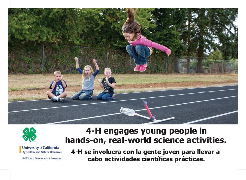 4-H engages young people in hands-on, real-world science activities.