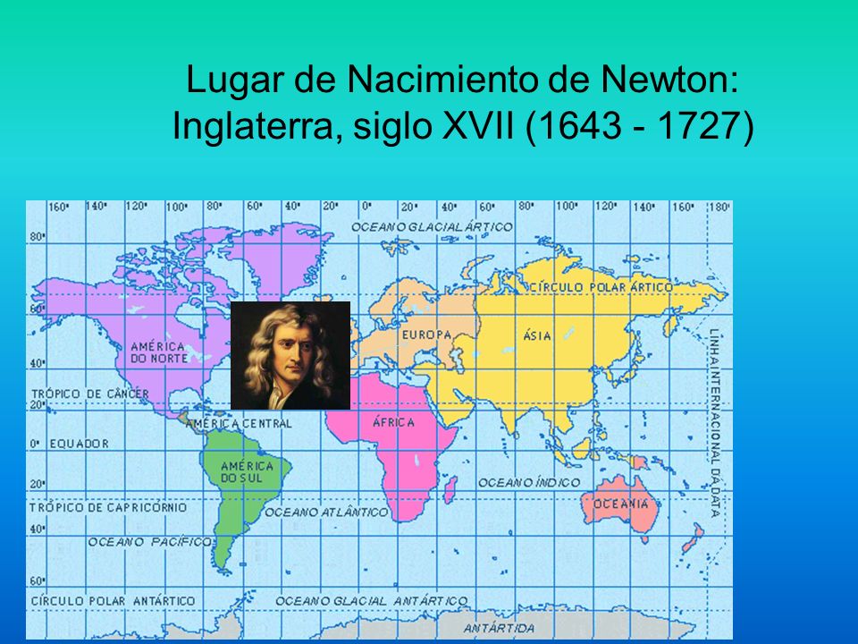 Lugar de Nacimiento de Newton: Inglaterra, siglo XVII ( )