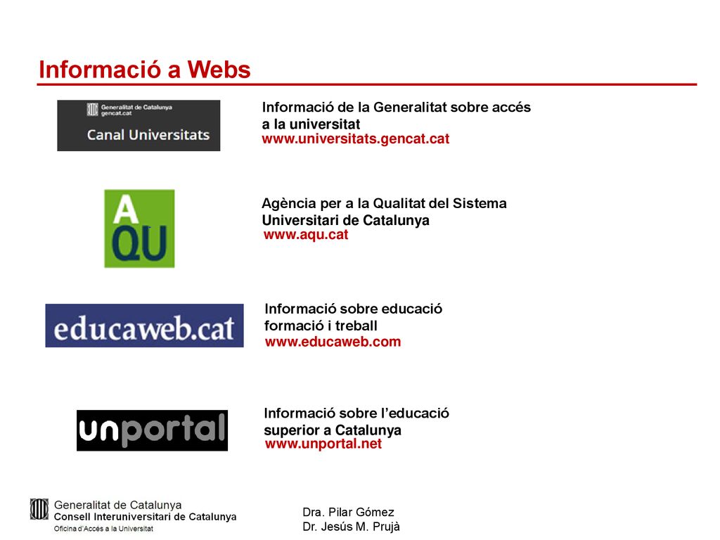 Informació a Webs Informació de la Generalitat sobre accés