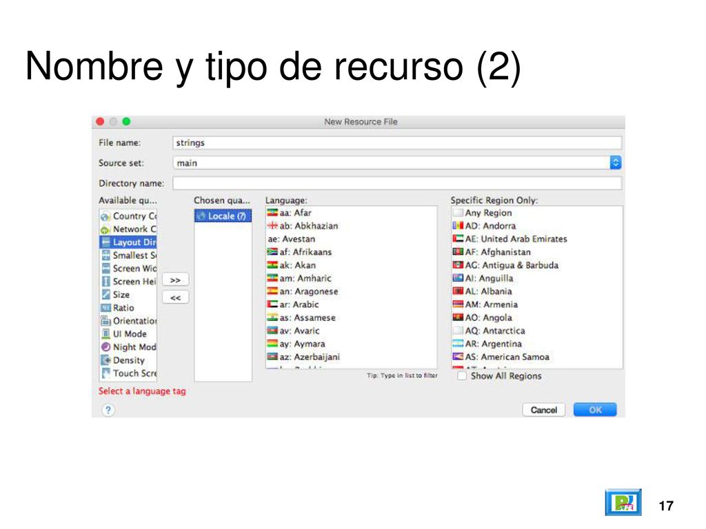 Nombre y tipo de recurso (2)