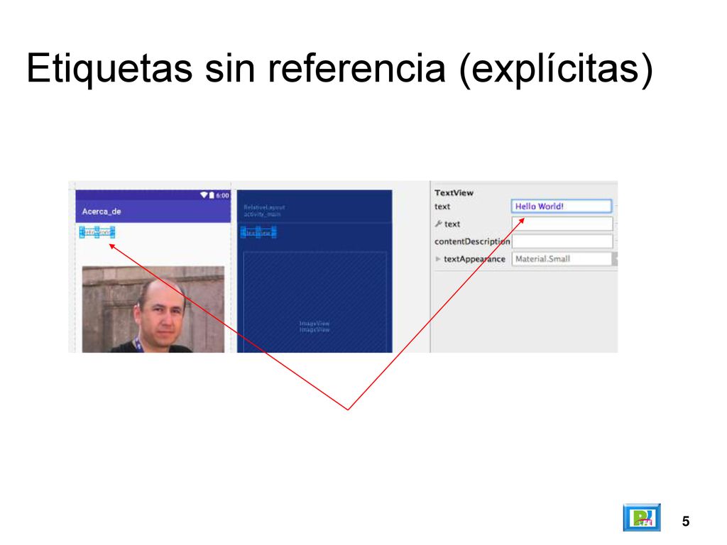 Etiquetas sin referencia (explícitas)