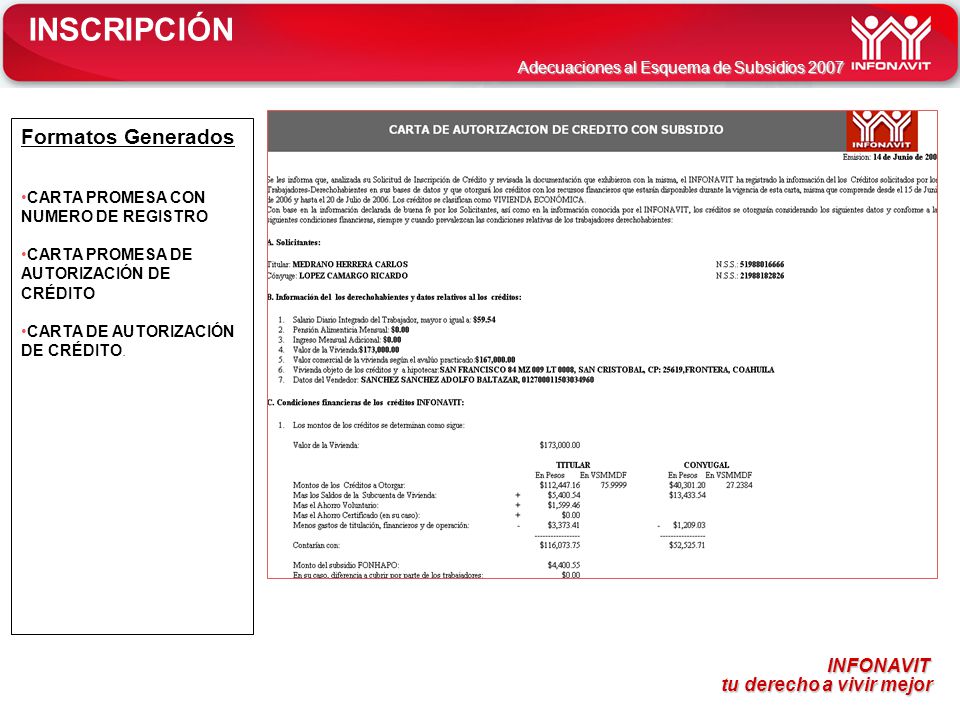 INSCRIPCIÓN Formatos Generados CARTA PROMESA CON NUMERO DE REGISTRO