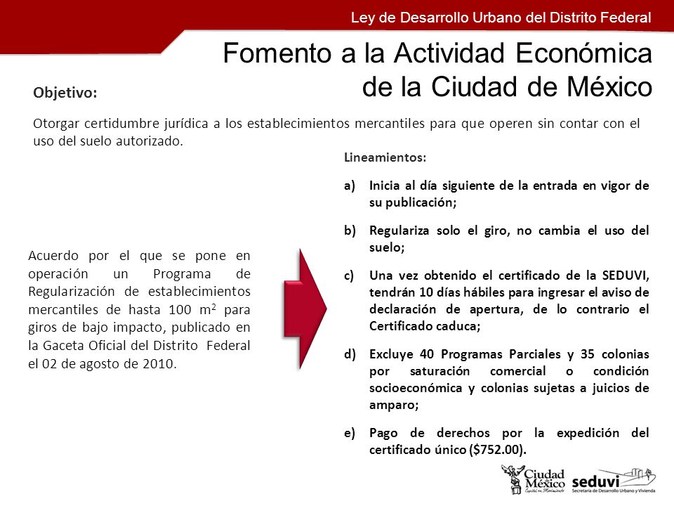 Fomento a la Actividad Económica de la Ciudad de México