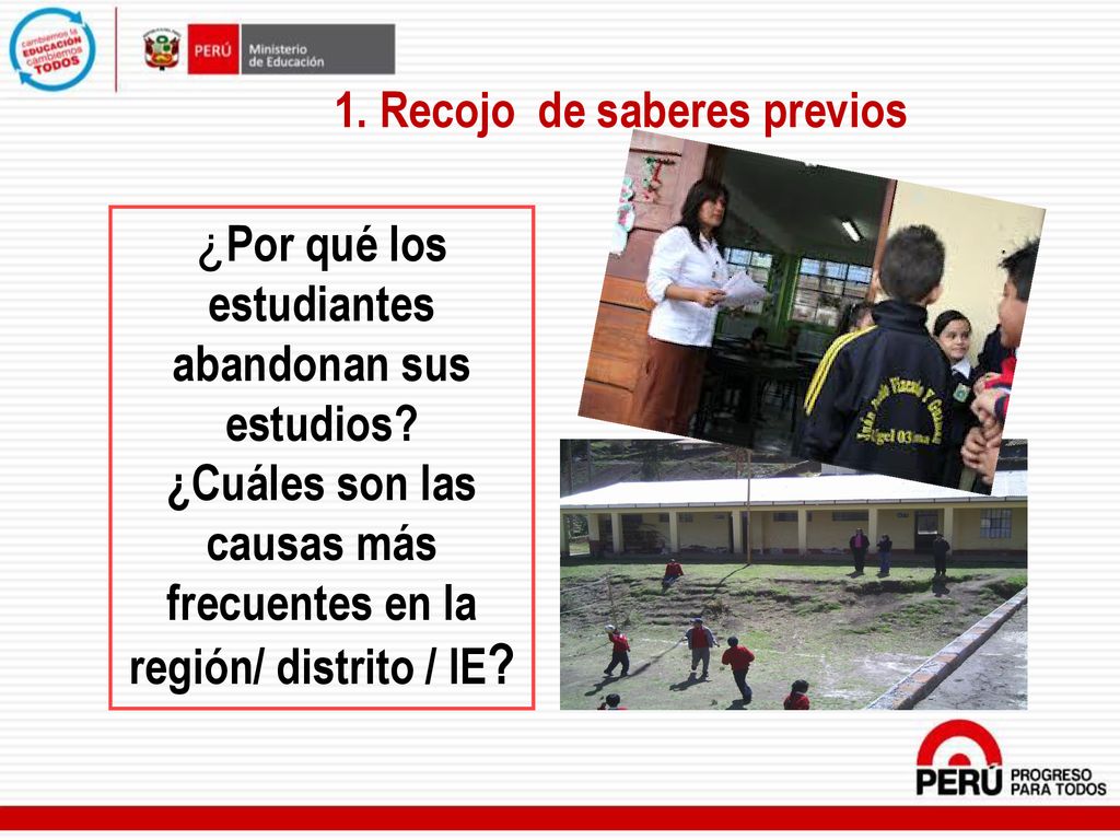 ¿Cuáles son las causas más frecuentes en la región/ distrito / IE
