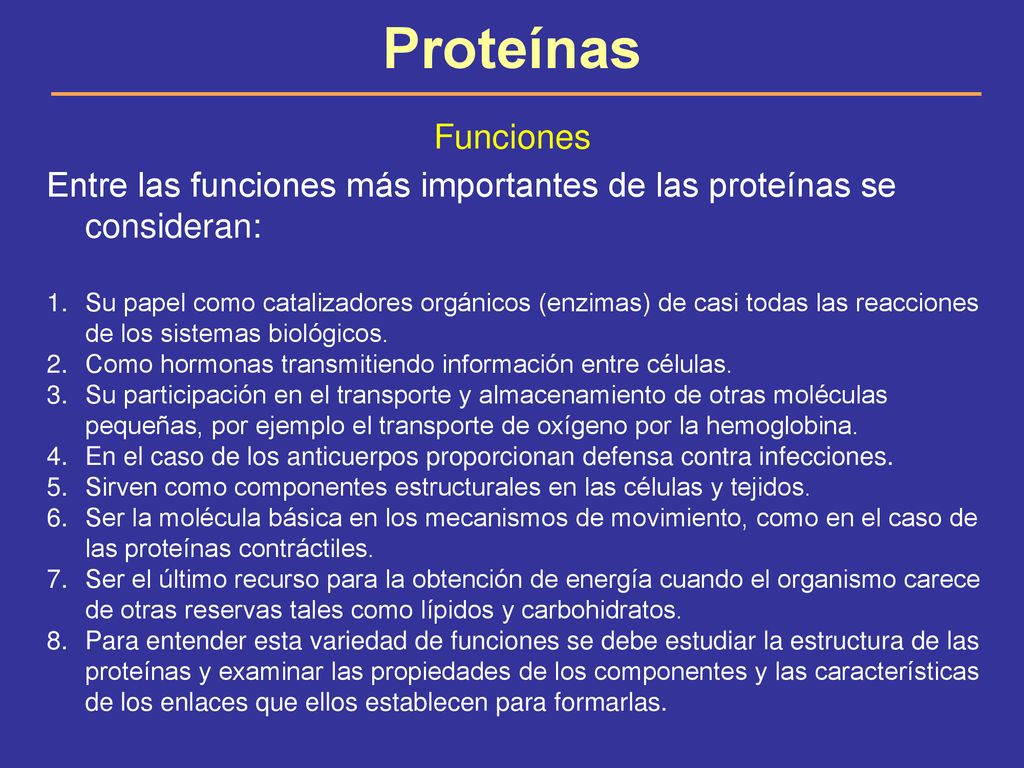 Proteínas. - ppt descargar