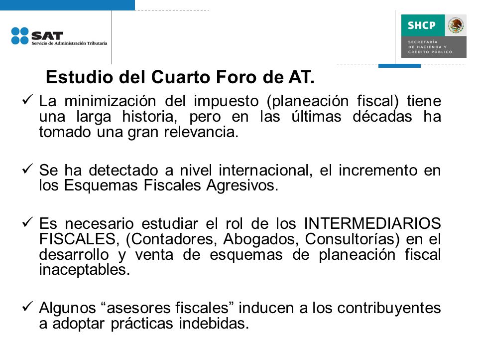 Estudio del Cuarto Foro de AT.