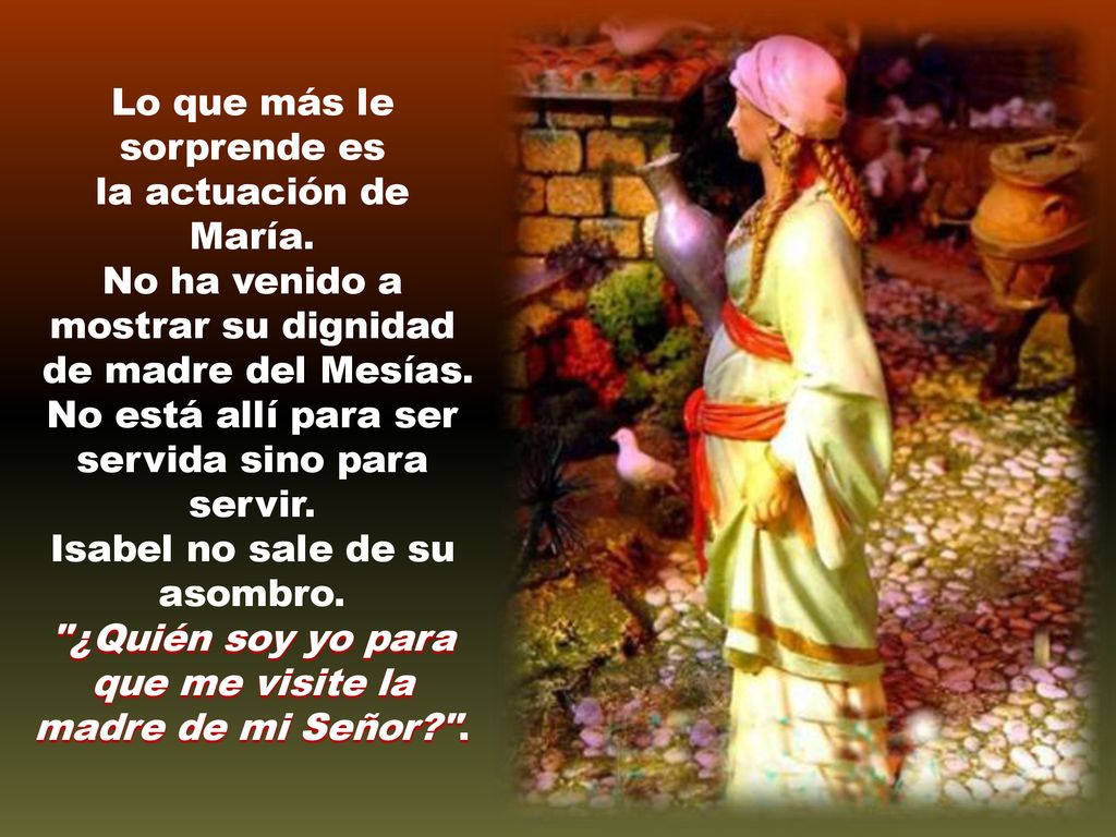 Lo que más le sorprende es la actuación de María.