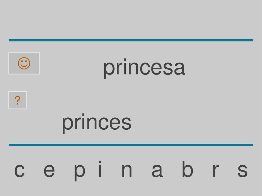  princesa princes c e p i n a b r s
